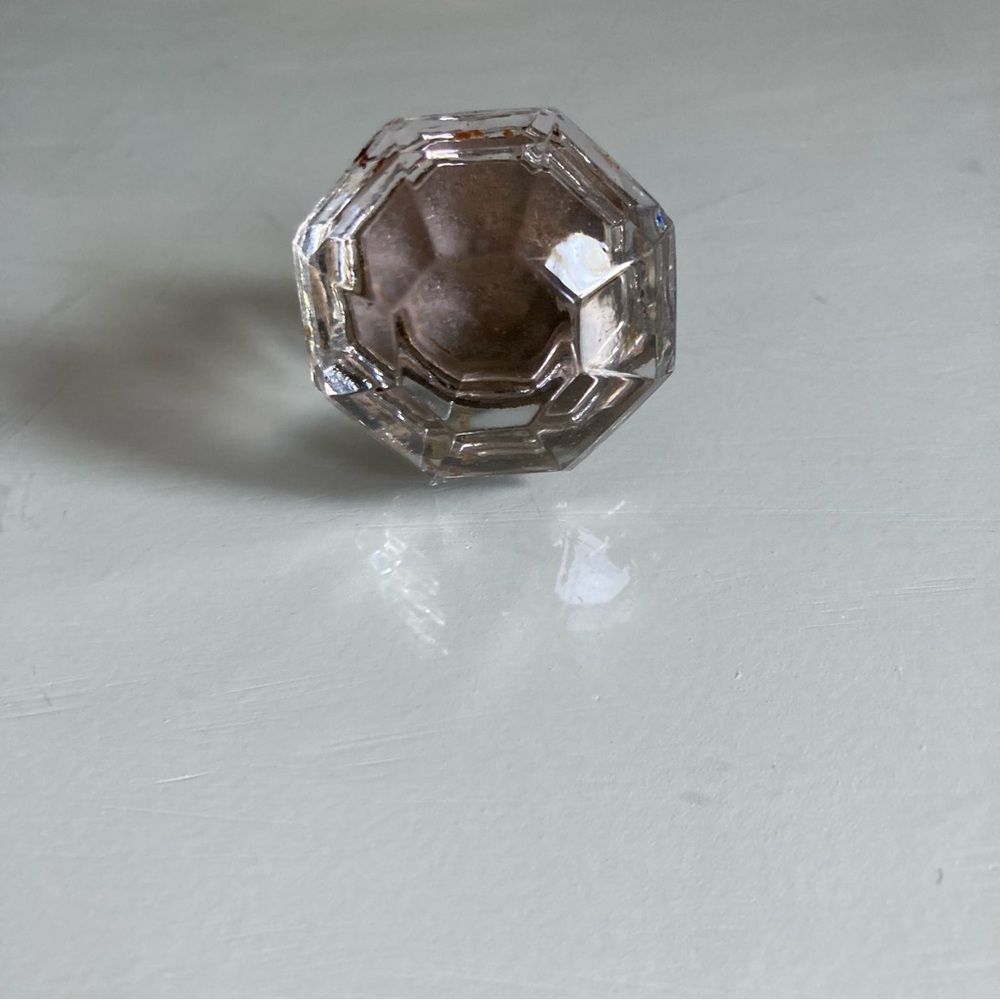 Vintage Faceted Glass Knob Pull
